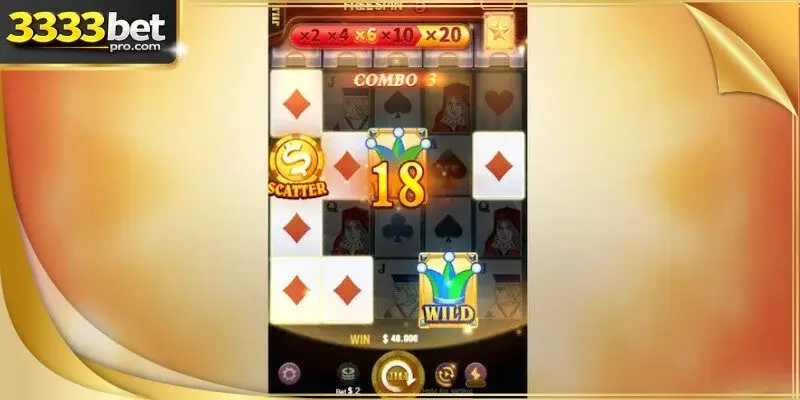 A glowing golden card symbol transforming into a powerful wild