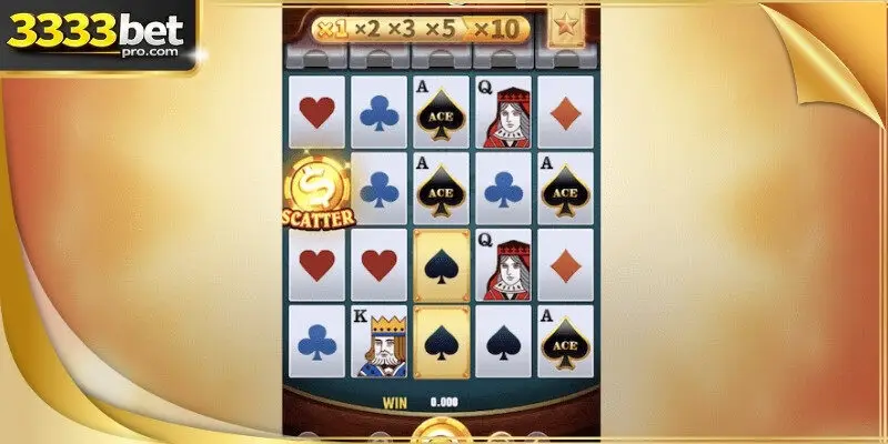A high-resolution display showcasing the four-by-five card reel structure